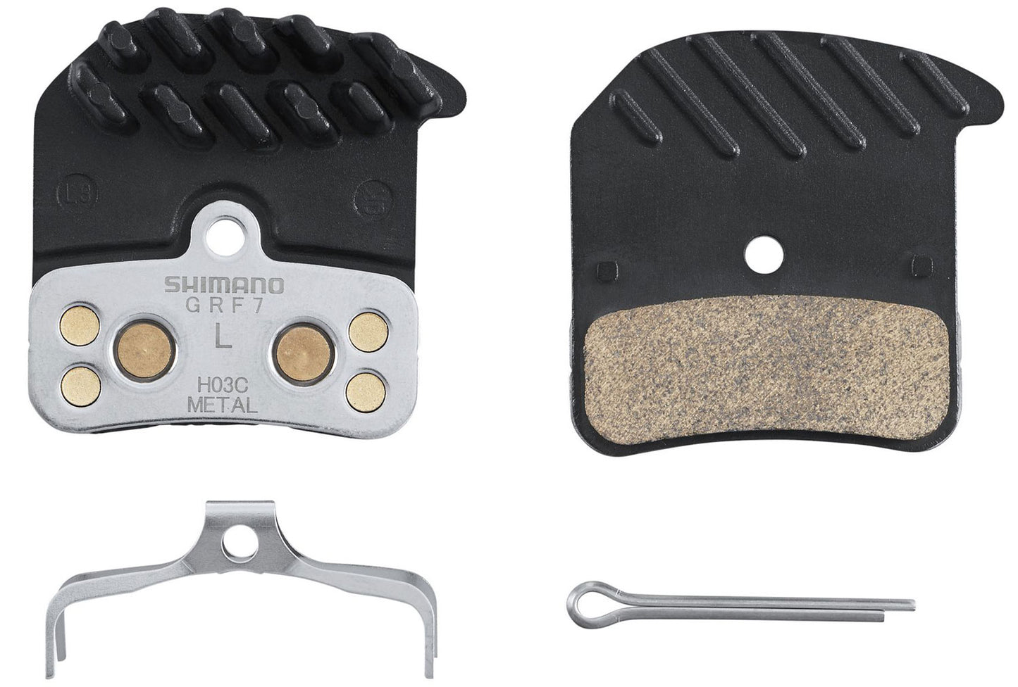 Shimano-Bremsbeläge H03C-MF Metall 4-Kolben Ice-Tec Disc