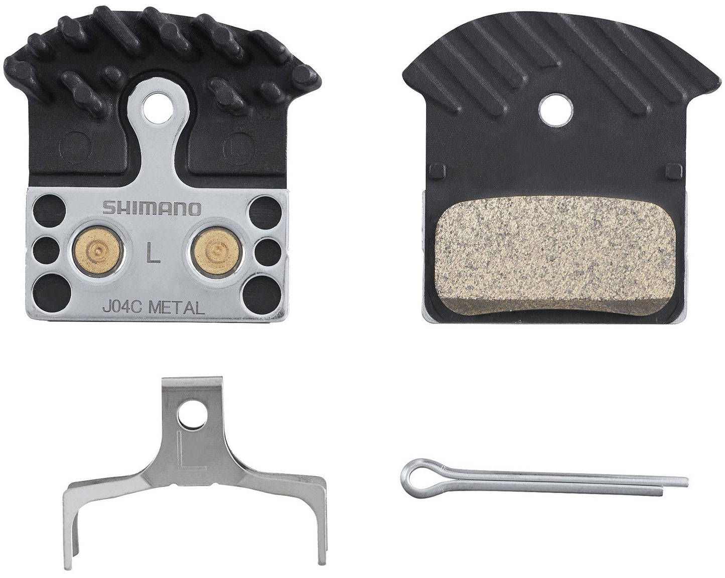 Shimano-Bremsbeläge J04C-MF Metall 2-Kolben Ice-Tec Disc