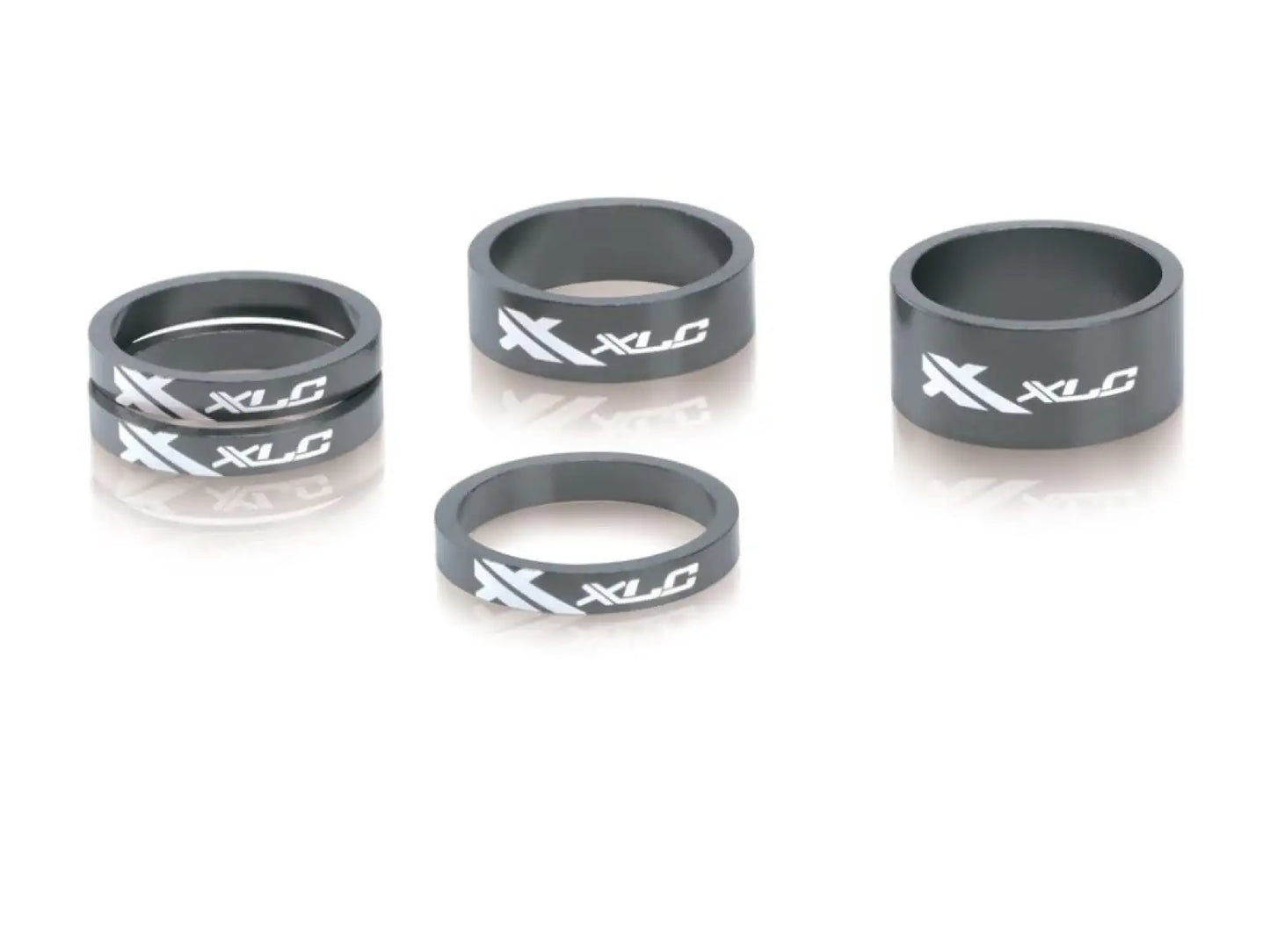 XLC-A-Head Spacer-Set AS-A02 3 x 5, 1 x 10 1 x 15mm 1 1/8Zoll