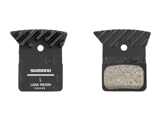 Shimano-Bremsbeläge L03A-RF Kunstharz mit Kühllamellen